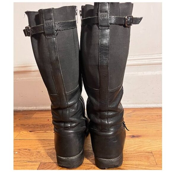 ARIAT black premium leather knee-high riding boots, waterproof, Sz10 - Picture 5 of 8